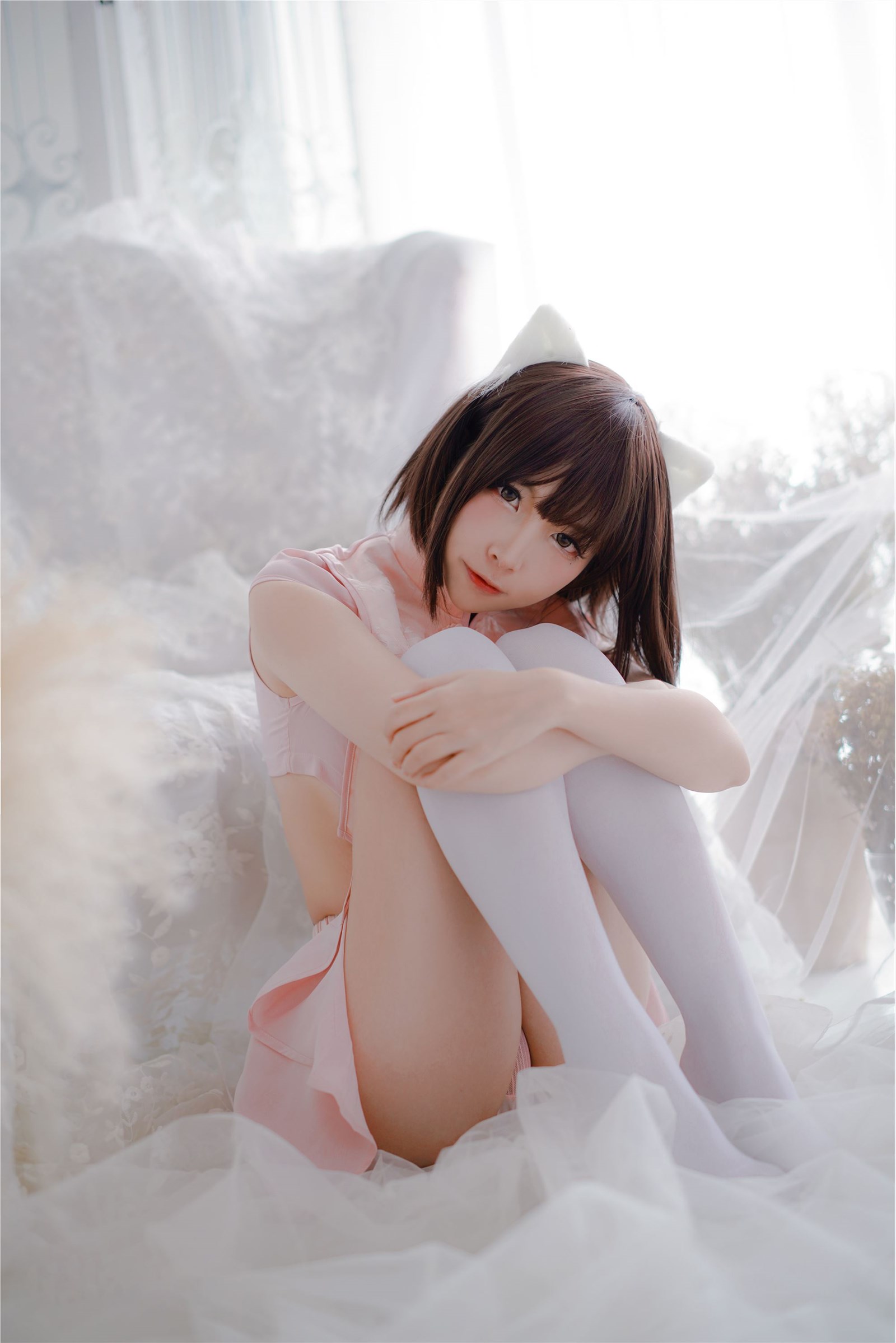 Coser @ Nisa Vol.013 pink cheongsam(5)